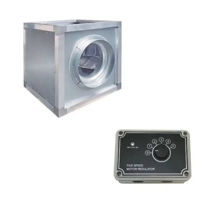 EC-Airbox Typ GBV 8000 inkl. Drehzahl - Steuergerät Typ WPO 5 Stufig & Paneel geschlossen