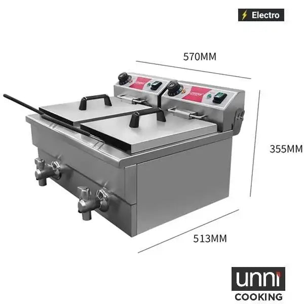 Electric Deep Fryer - 2x8 Liter Budget