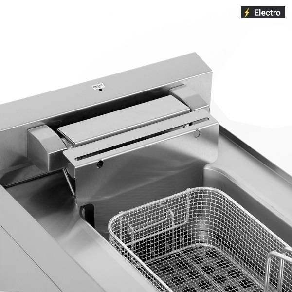 Elektro-Fritteuse 650 - 10 Liter - 400x650x320 mm - 7,5 kW