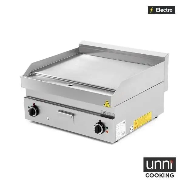 Electric Grill Plate - Smooth - 700x650x320 mm - 9 kW
