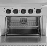 Elektroherd mit 4 Kochfelder und Elektrobackofen - 800x700x850/900 mm - 10,4 kW