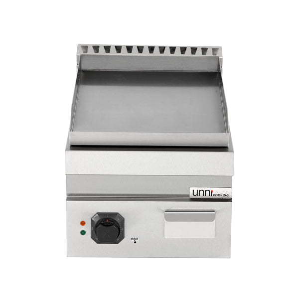 Elektrische Grillplatte - 400x700x350 mm – Glatt - 4,5 kW