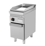 Elektrische Grillplatte - 400x700x350 mm – Chrom