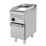 Elektrische Grillplatte - 400x700x850/900 mm - Chrome - 4,5 kW