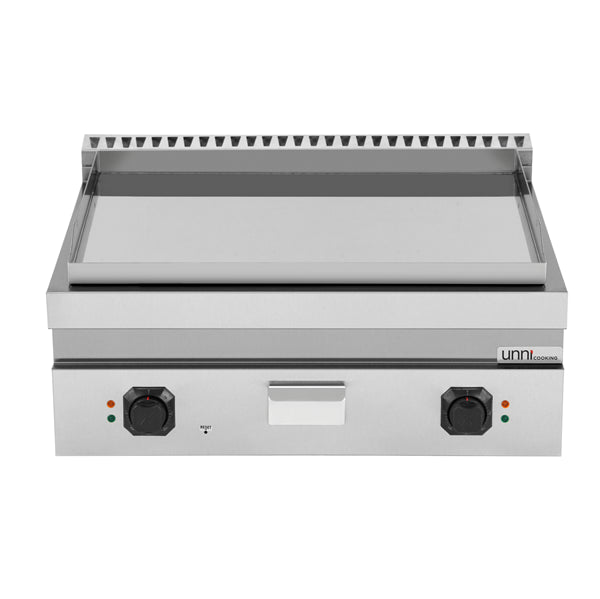 Elektrische Grillplatte - 800x700x350 mm – Chrom - 9 kW