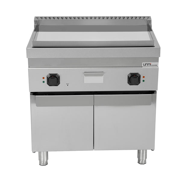 Elektrische Grillplatte - 800x700x850/900 mm – Chrom