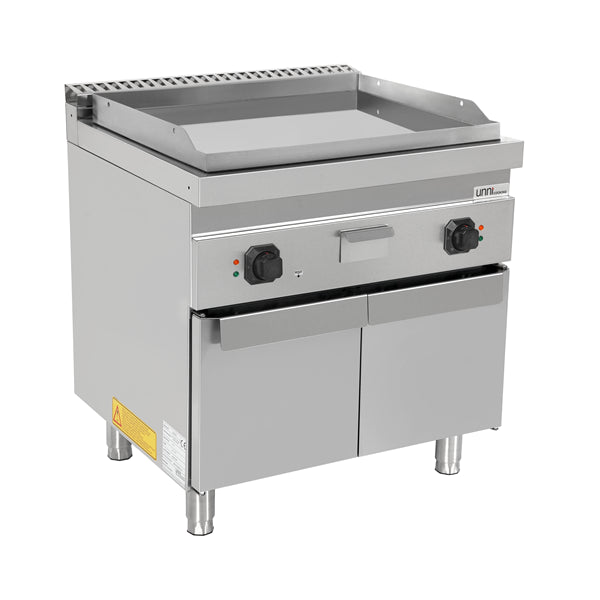 Elektrische Grillplatte - 800x700x850/900 mm – Chrom