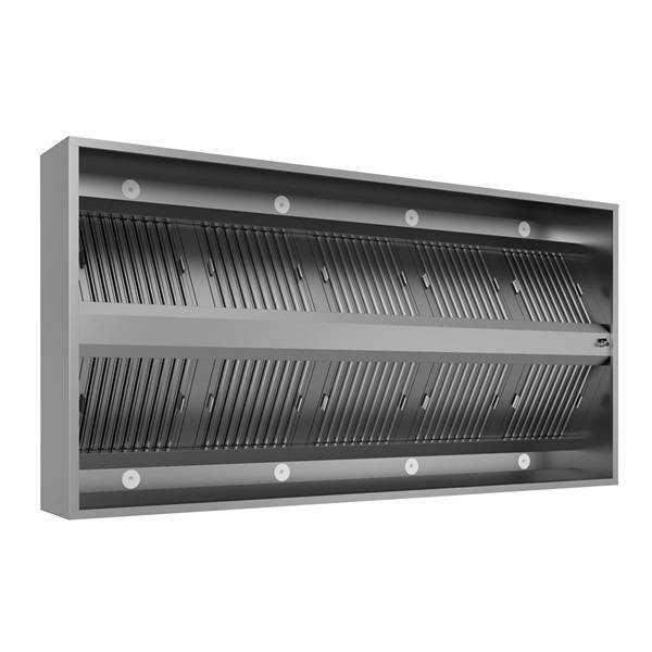 Ceiling hood - W4000xD1500xH400 - with filter & lamp
