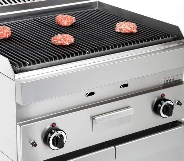 Gas Lava Stone Grill - 700x650x320 mm - 11 kW