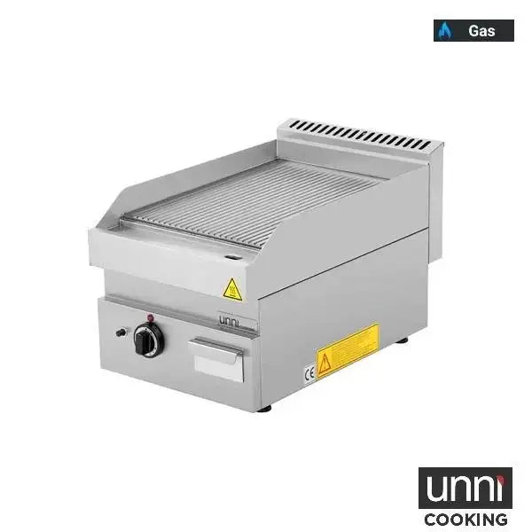 Gas Grill Plate – RIBBED - 400x650x320 mm - 5.7 kW