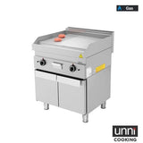 Gasgrillplatte – 1/3 GERILLT – 2/3 GLATT - 700x650x320 mm - 11,5 kW