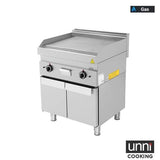 Gasgrillplatte – Glatt - 700x650x320/880 mm - 11,5 kW