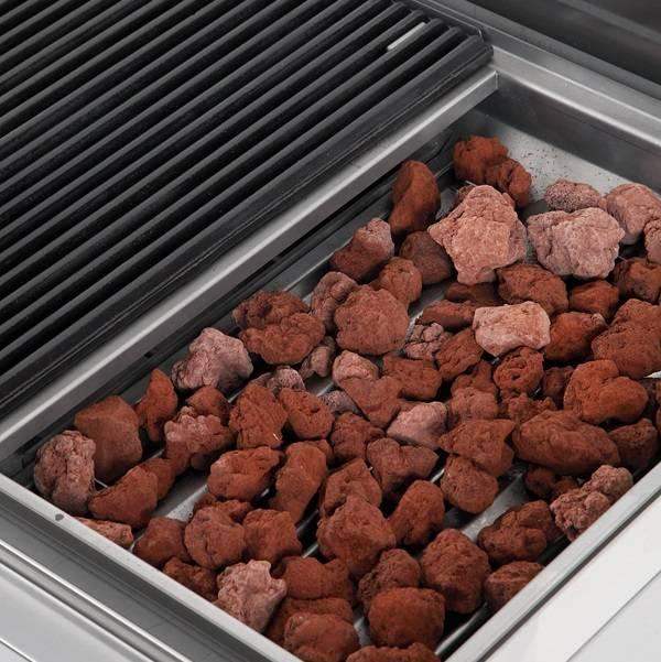 Gas Lava Stone Grill - 700x650x320 mm - 11 kW