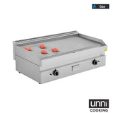 Gasgrillplatte – 1/3 GERILLT – 2/3 GLATT - 1100x650x320 mm - 12 kW