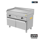 Gasgrillplatte – SMOOTH - 1100x650x320/880 mm - 12 kW