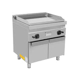 Gas-Grillplatte - 800x700x850/900 mm - Chrome - 13 kW
