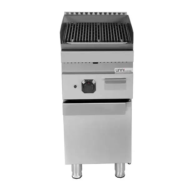 Gas-Lavasteingrill - 400x700x850/900 mm - 9 kW