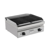 Gas-Lavasteingrill - 800x700x300/350 mm - 18 kW