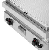 Gas-Grillplatte - 800x700x300 mm - gerillt - 13 kW