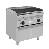 Gas-Lavasteingrill - 800x700x850/900 mm - 18 kW