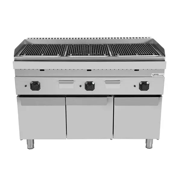 Gas-Lavasteingrill - 1200x700x850/900 mm - 27 kW