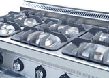 Gasherd mit 6 Brenner - 37,2 kW