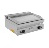 Gas-Grillplatte - 800x700x300 mm - gerillt - 13 kW