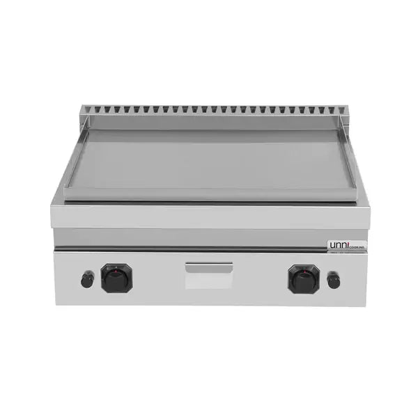 Gas-Grillplatte - 800x700x300 mm - glatt - 13 kW