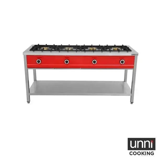 Gas Cooker – 1685x600x850 mm - 4x8 kW