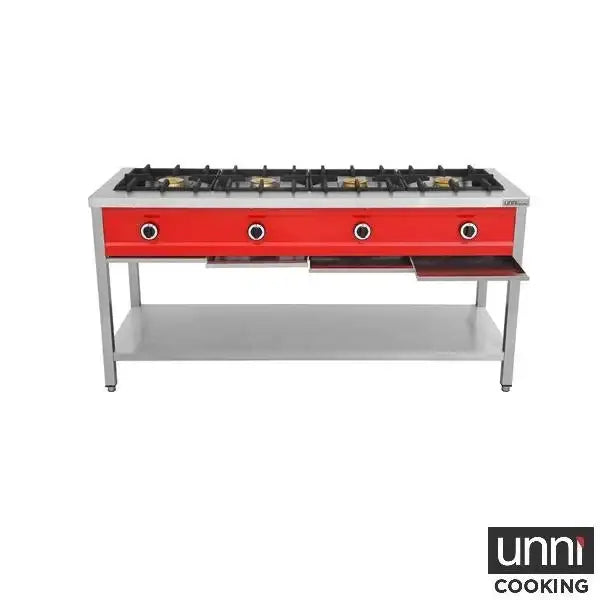 Gas Cooker – 1685x600x850 mm - 4x8 kW
