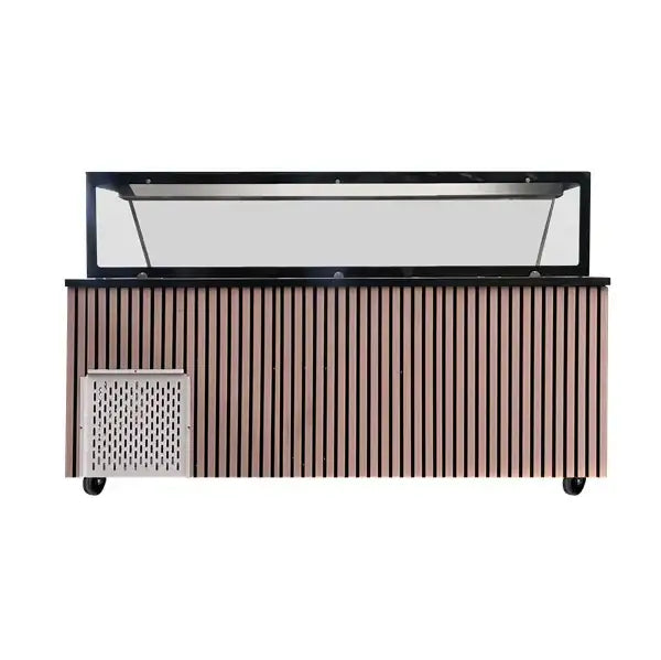 Saladette workbench – 5x GN 1/1 capacity – 188x82x85.5cm