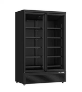 Kühlschrank | 1081L | Schwarz | 0°C bis +10°C | Lüfterkühlung | Gebremste Rollen