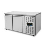 Tekerlekli soğutmalı tezgah – 2 kapılı – kenar pervazı olmadan – 1390 x 700 x 850 mm