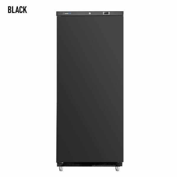 Schwarzer Kühlschrank – 600 l – +2 °C bis +10 °C