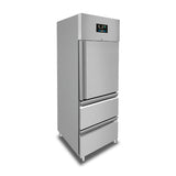 Kühlschrank – 1 Tür – GN 2/1 – 650 Liter – 1 Halbtür und 2 Schubladen