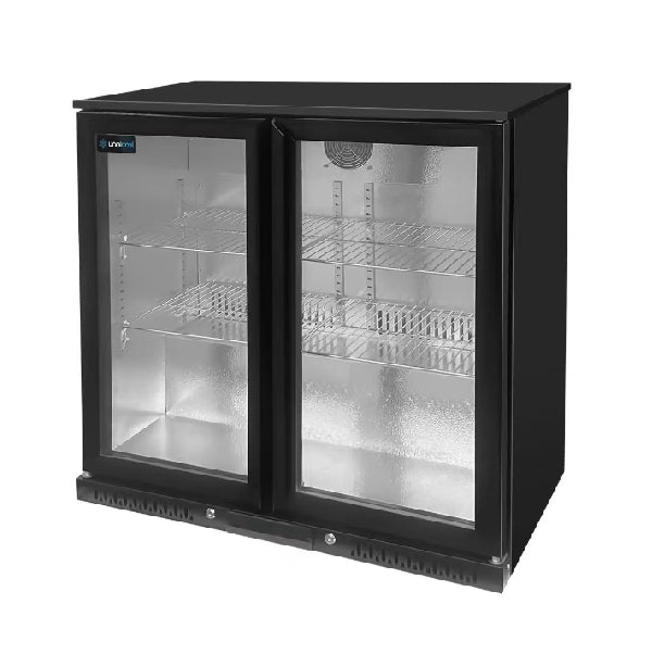 Barkühlschrank mit 2 Türen - Schwarz - 900x565x900 mm