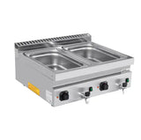 Bain Marie - 800x700x300 mm – Elektrisch - 2x1,5 kW - Gastro-Bedarf24 GmbH