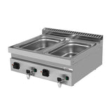 Bain Marie - 800x700x300 mm – Elektrisch - 2x1,5 kW - Gastro-Bedarf24 GmbH
