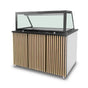 Bain-Marie-Theke – 3x GN 1/1 – 123 × 82 × 85,5 cm - Gastro-Bedarf24 GmbH