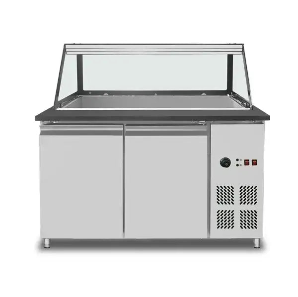 طاولة بين-ماري – 3x GN 1/1 – 123 × 82 × 85.5 سم