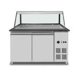 Bain-Marie-Theke – 3x GN 1/1 – 123 × 82 × 85,5 cm