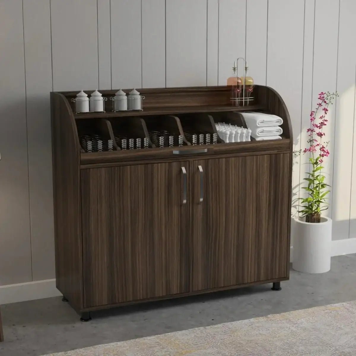 Besteckschrank in Holzoptik - 105 cm - Gastro-Bedarf24 GmbH
