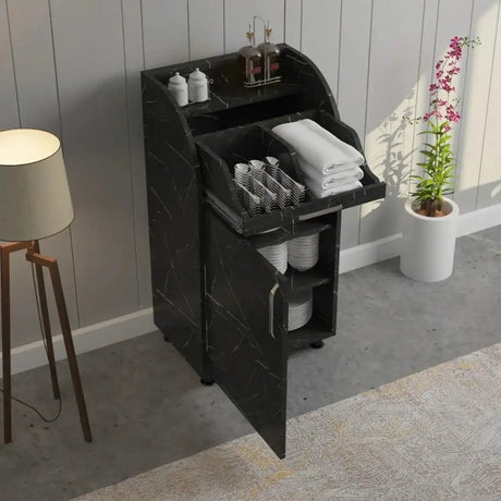 Besteckschrank in Marmoroptik - 55 cm - Gastro-Bedarf24 GmbH