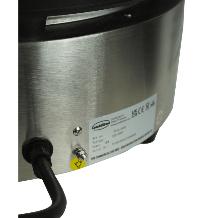 Crêpes - 1 Platte- Rund - 400x400x178 mm - 3 kW - Gastro-Bedarf24 GmbH