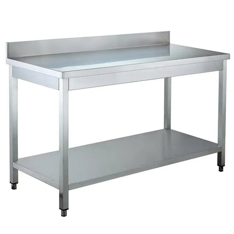 EASYLINE Arbeitstisch 600 / mit Grundboden & Aufkantung - Gastro-Bedarf24 GmbH