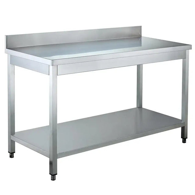 EASYLINE Arbeitstisch 700 / mit Grundboden & Aufkantung - Gastro-Bedarf24 GmbH