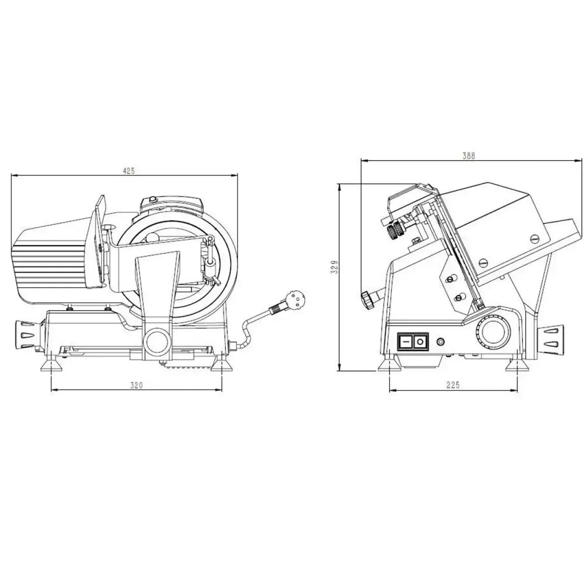 EASYLINE Aufschnittmaschine 220 - Gastro-Bedarf24 GmbH