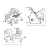 EASYLINE Aufschnittmaschine 250 - Gastro-Bedarf24 GmbH