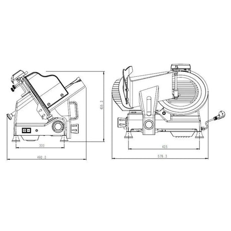 EASYLINE Aufschnittmaschine 300 - Gastro-Bedarf24 GmbH