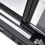 EASYLINE Barkühlschrank 520 schwarz / 2 Glasschiebetüren, Höhe 840 mm - Gastro-Bedarf24 GmbH